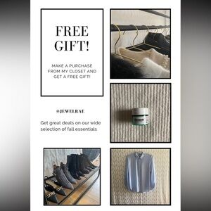 ✨💕😊Free gift with any purchase😊💕✨